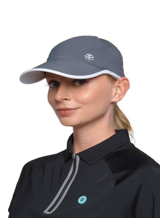 Coolibar Unisex Sport Cap - UPF 50+ Sun Protection - Lenny in Carbon/White - Image 3